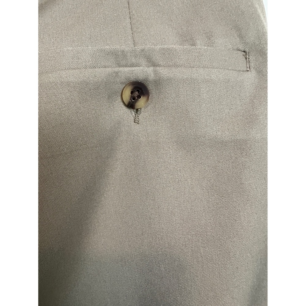 Haggar Chino Pant Men 34x32 Khaki Tan Cool Right Performance Flex Golf Slack G04 - Picture 10 of 11